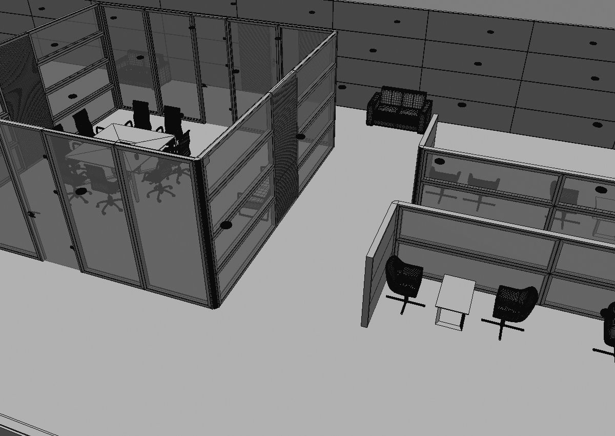 office interior partition pr2-522 3D model_34