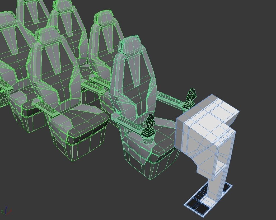Hydrogen powered Air Bus with Interior 3D model_32