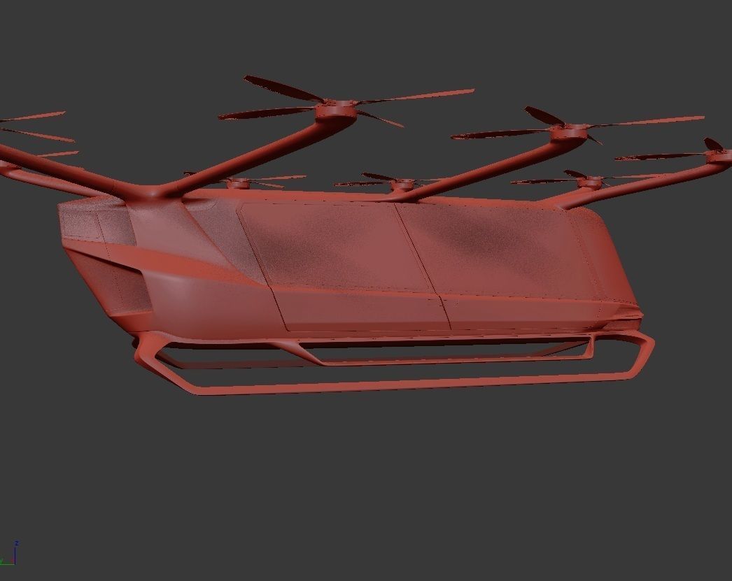 Hydrogen powered Air Bus with Interior 3D model_18