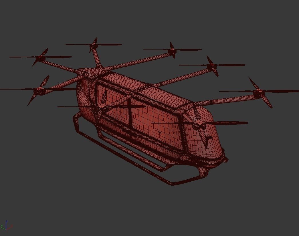 Hydrogen powered Air Bus with Interior 3D model_17
