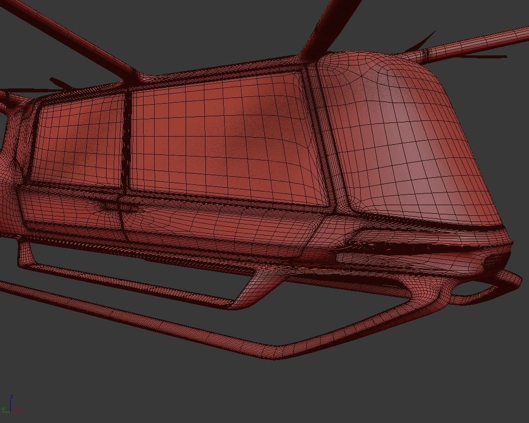 Hydrogen powered Air Bus with Interior 3D model_22