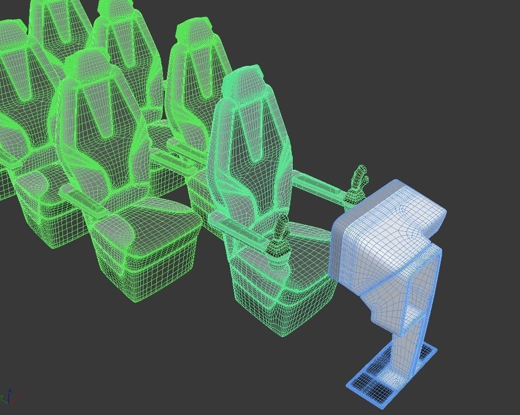 Hydrogen powered Air Bus with Interior 3D model_33