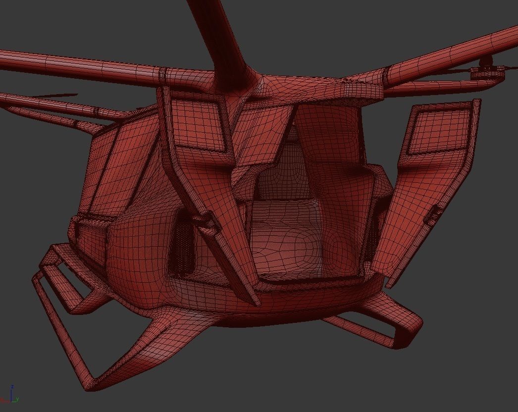 Hydrogen powered Air Bus with Interior 3D model_25