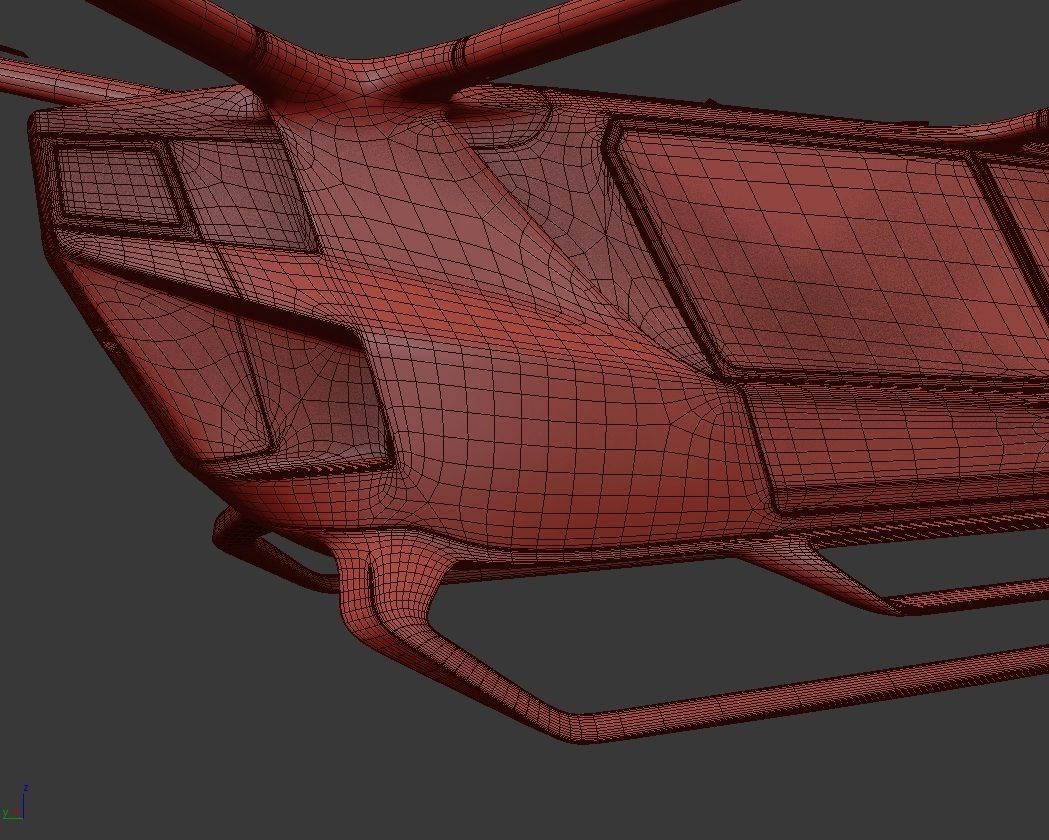 Hydrogen powered Air Bus with Interior 3D model_20