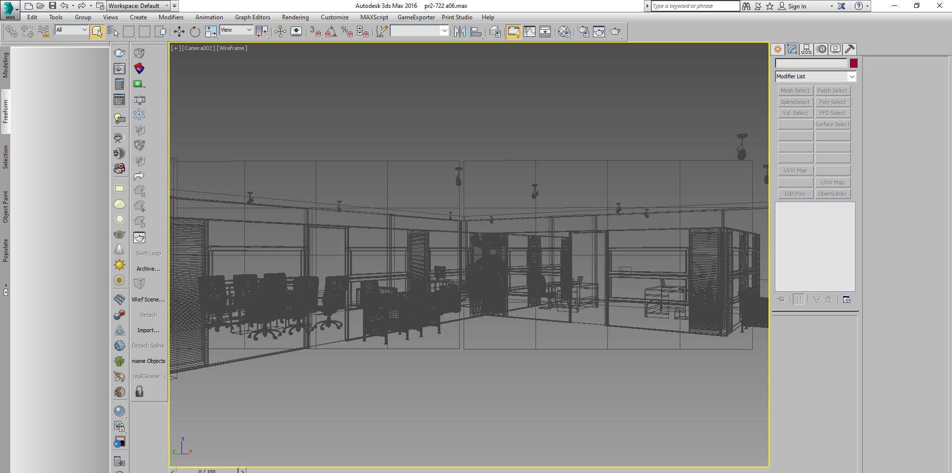 office interior partition pr2-722 3D model_45