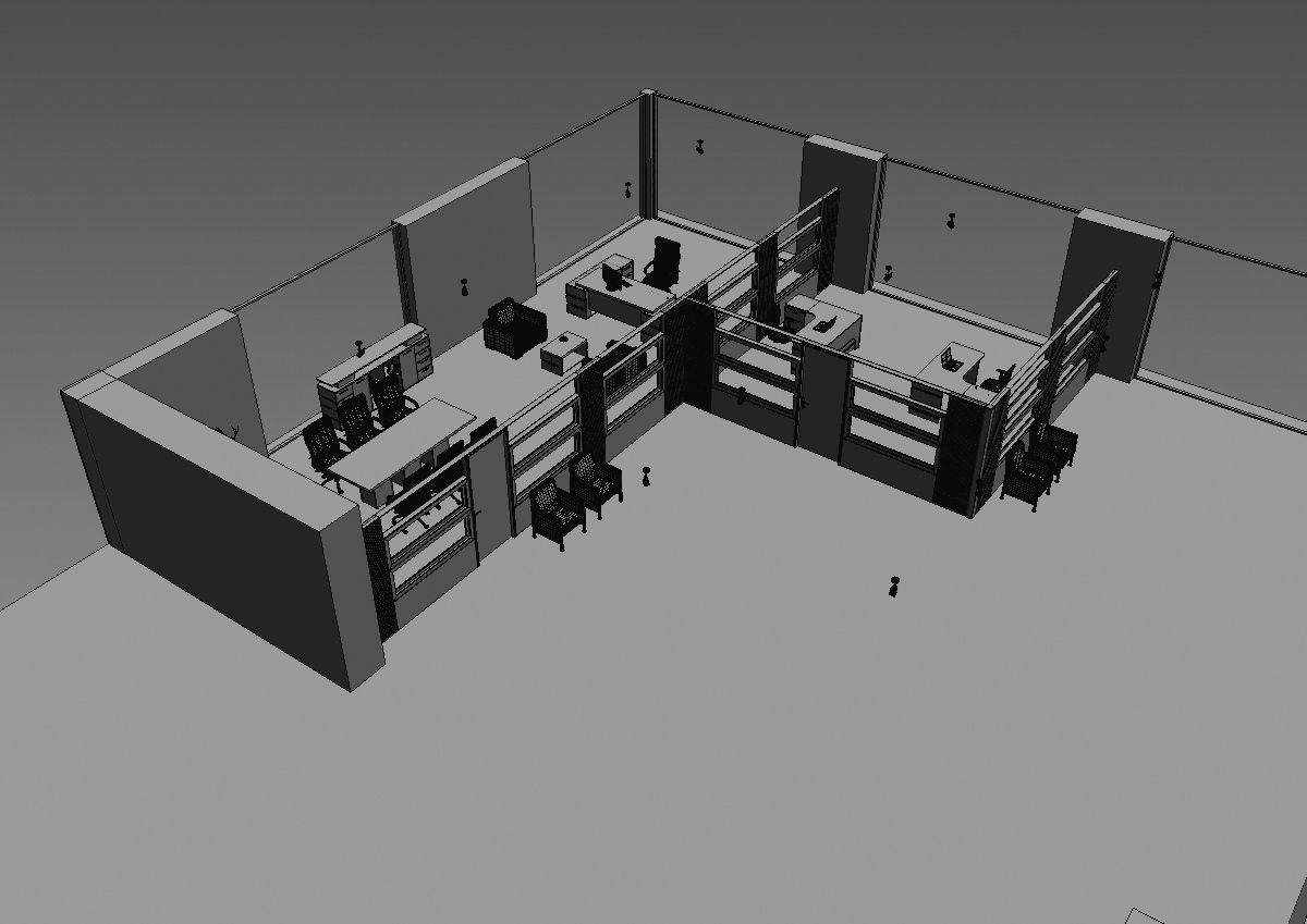 office interior partition pr2-722 3D model_15