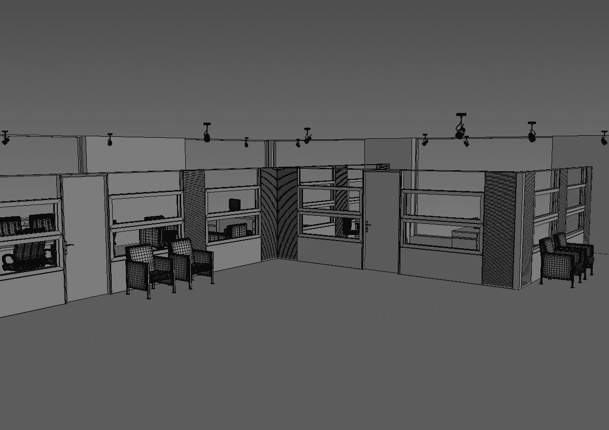 office interior partition pr2-722 3D model_39