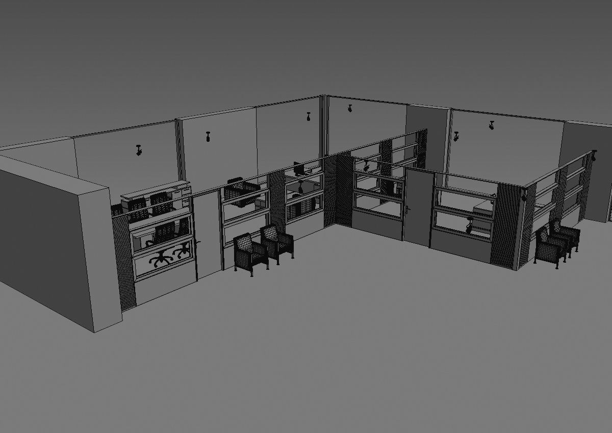 office interior partition pr2-722 3D model_27