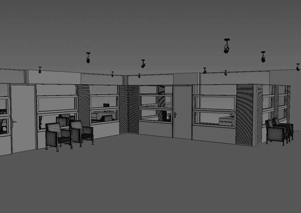 office interior partition pr2-722 3D model_41