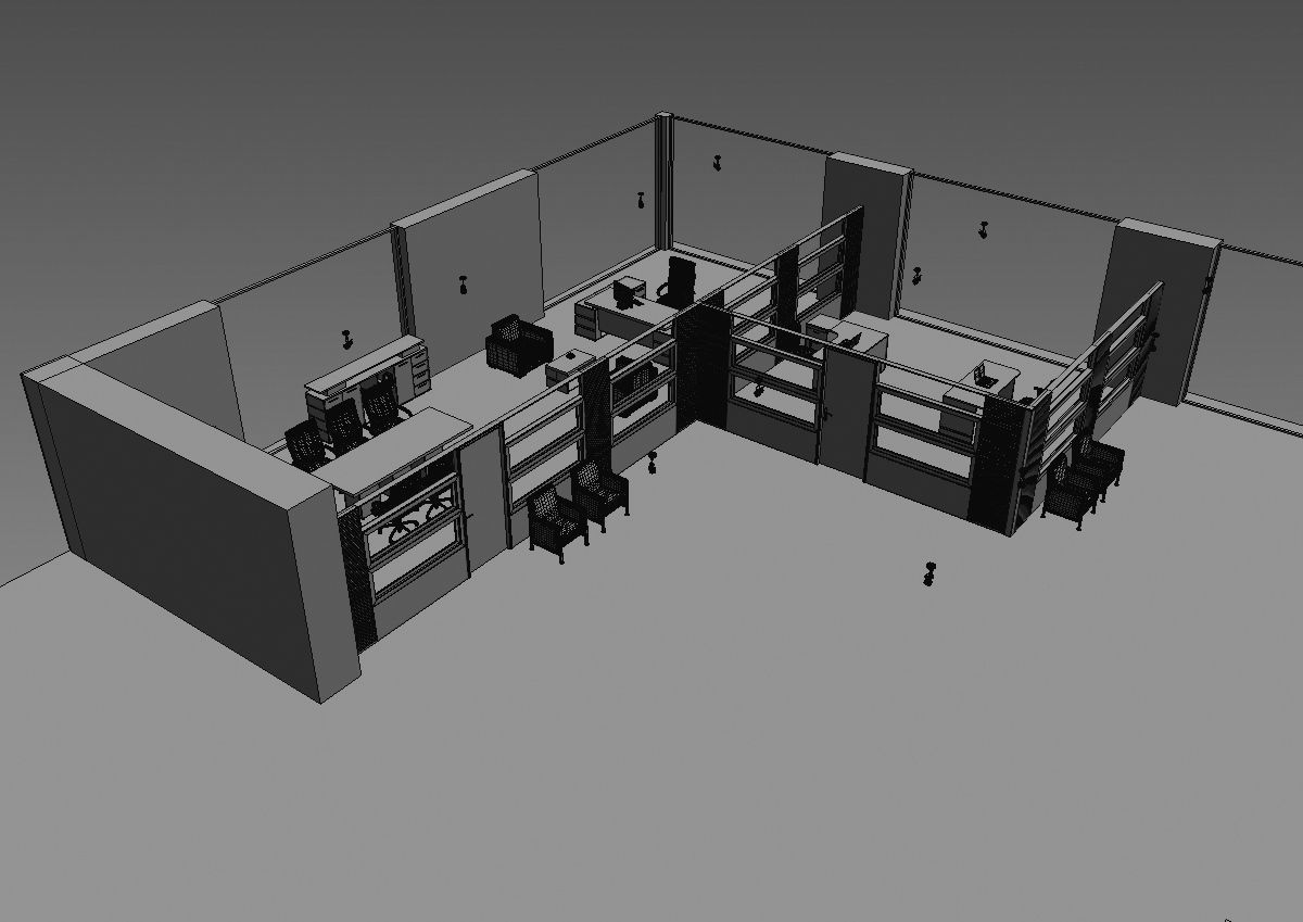 office interior partition pr2-722 3D model_18