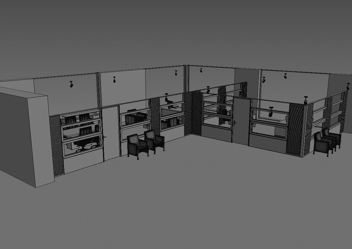 office interior partition pr2-722 3D model_31