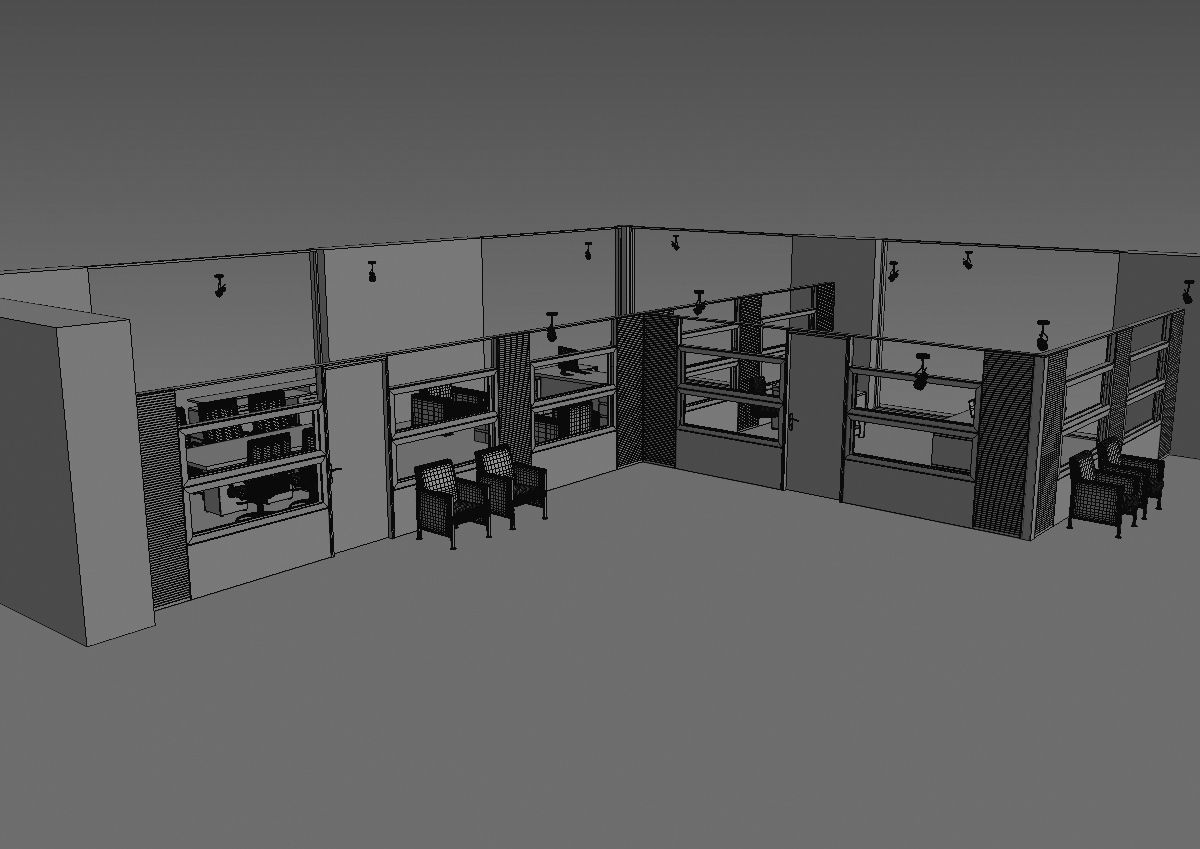 office interior partition pr2-722 3D model_32