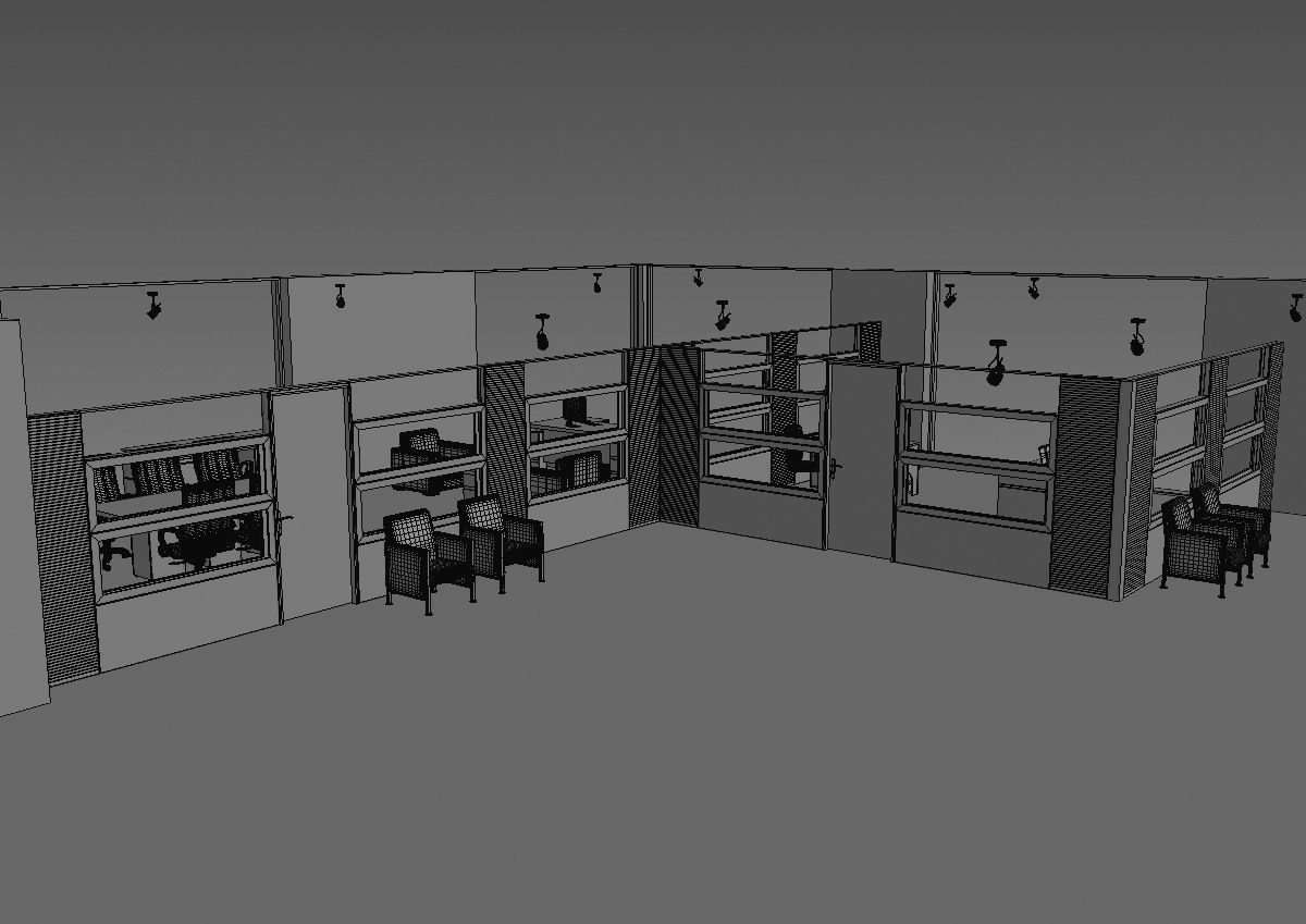 office interior partition pr2-722 3D model_35