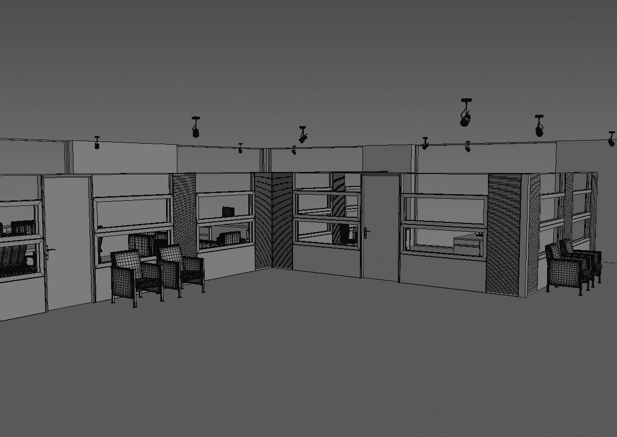 office interior partition pr2-722 3D model_40