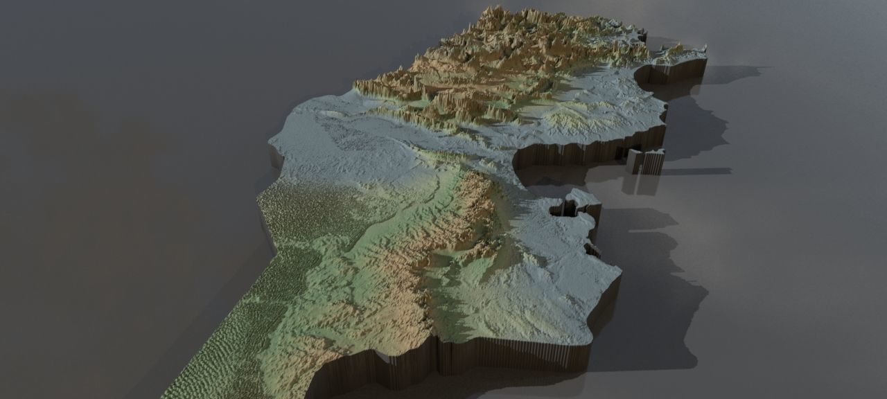 Collection of heightmaps and geometry for Tunisia Texture_2