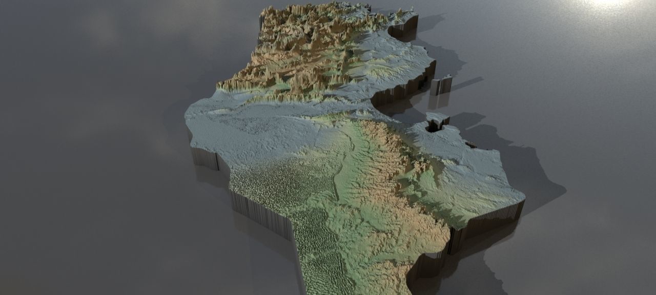 Collection of heightmaps and geometry for Tunisia Texture_1