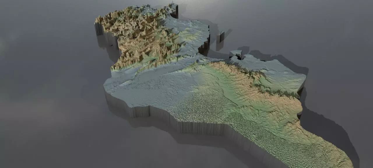 Collection of heightmaps and geometry for Tunisia Texture_0