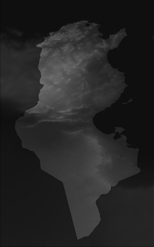 Collection of heightmaps and geometry for Tunisia Texture_3