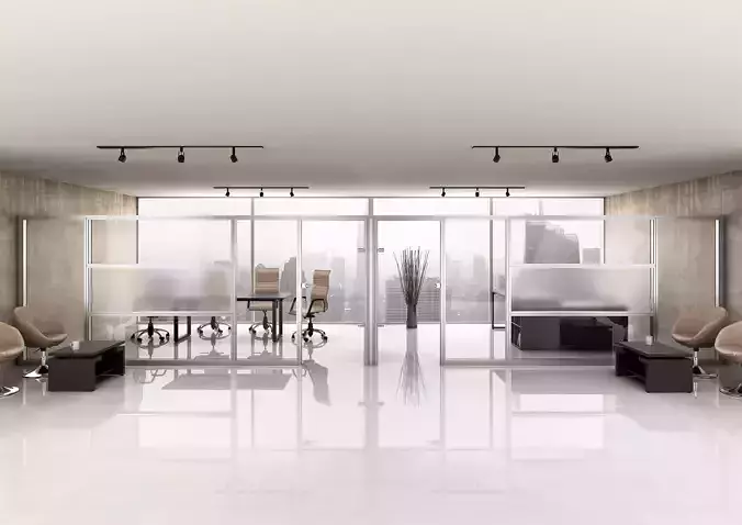 office  interior partition pr-822 a04 3D model