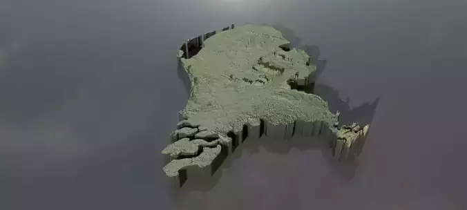 Collection of heightmaps and geometry for Netherlands