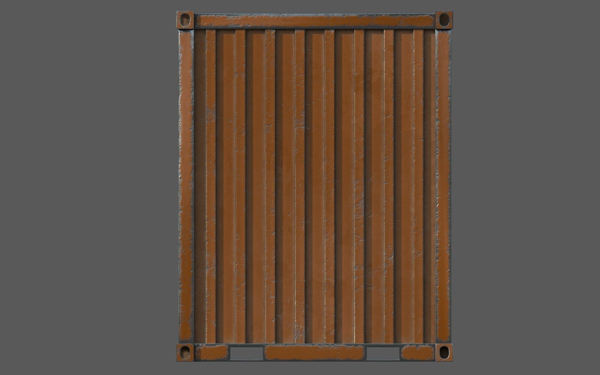 Oranges Shipping Container PBR  Low-Poly Game Ready 3D Model Low-poly 3D model_9