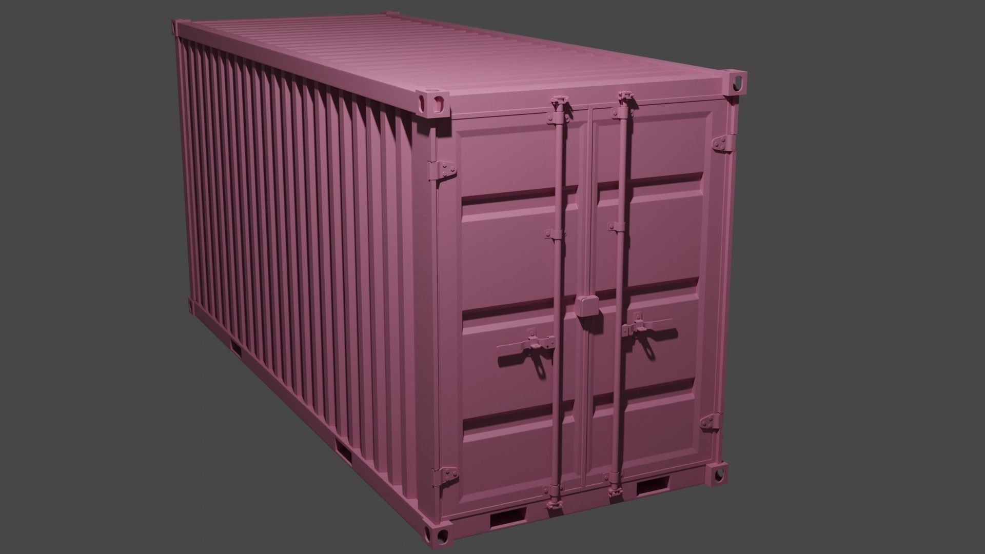 Oranges Shipping Container PBR  Low-Poly Game Ready 3D Model Low-poly 3D model_22