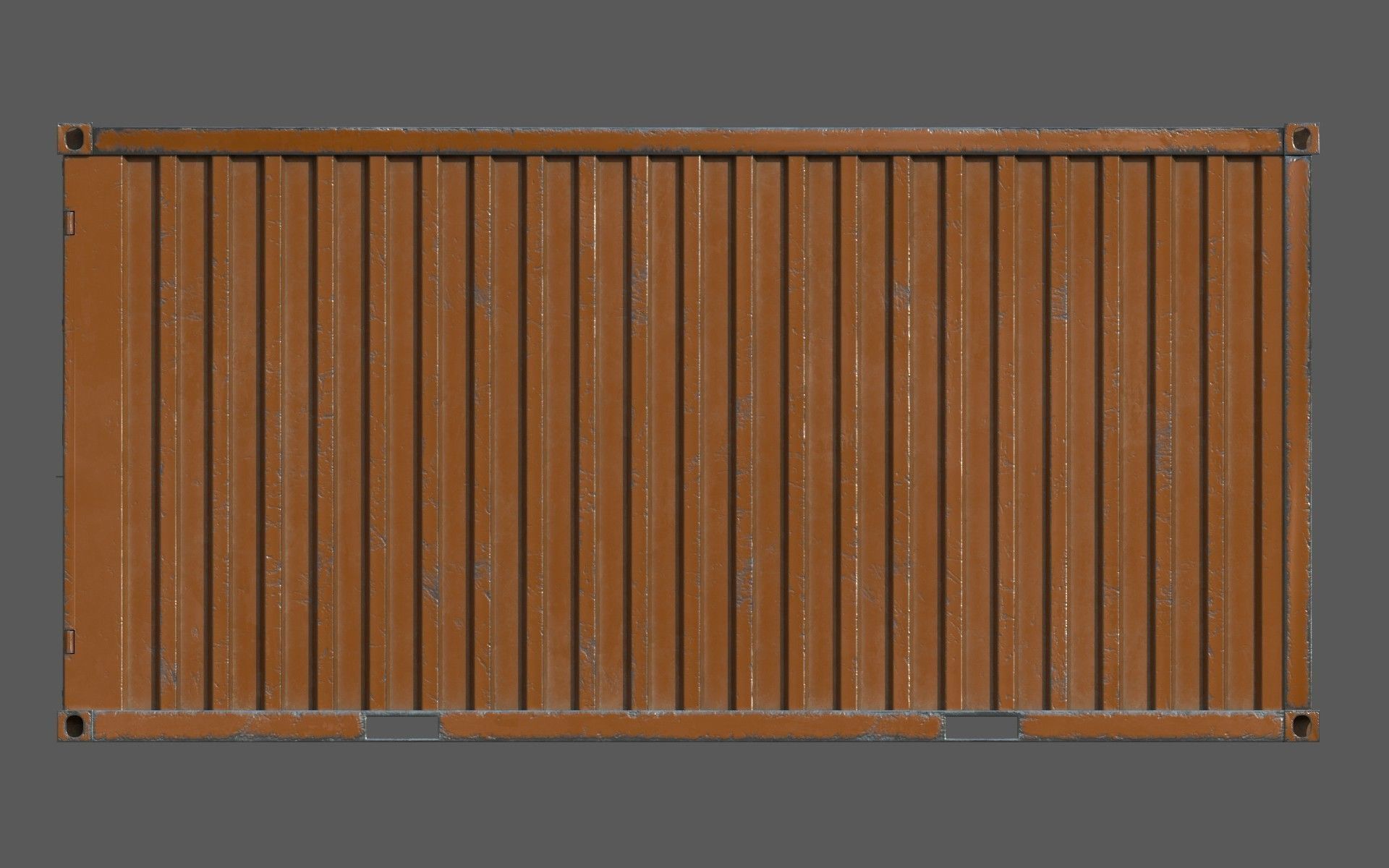 Oranges Shipping Container PBR  Low-Poly Game Ready 3D Model Low-poly 3D model_8