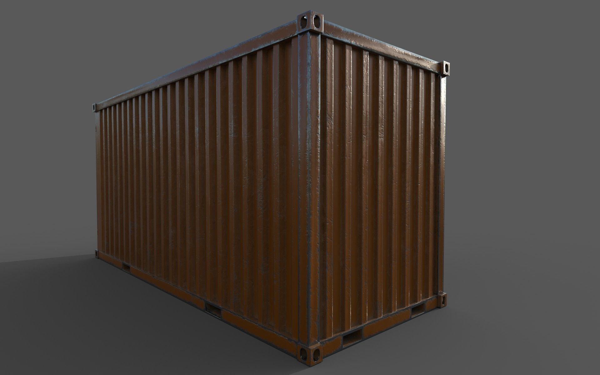 Oranges Shipping Container PBR  Low-Poly Game Ready 3D Model Low-poly 3D model_15
