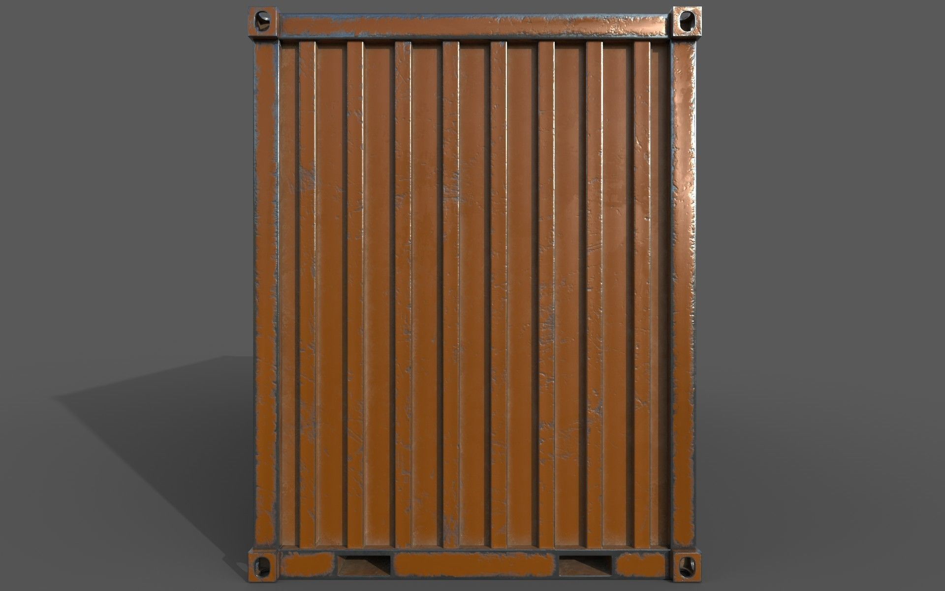 Oranges Shipping Container PBR  Low-Poly Game Ready 3D Model Low-poly 3D model_3