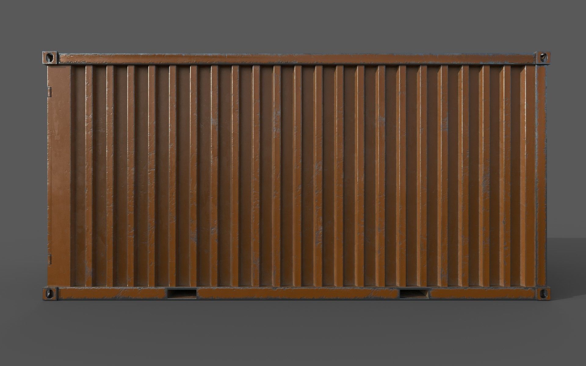 Oranges Shipping Container PBR  Low-Poly Game Ready 3D Model Low-poly 3D model_2