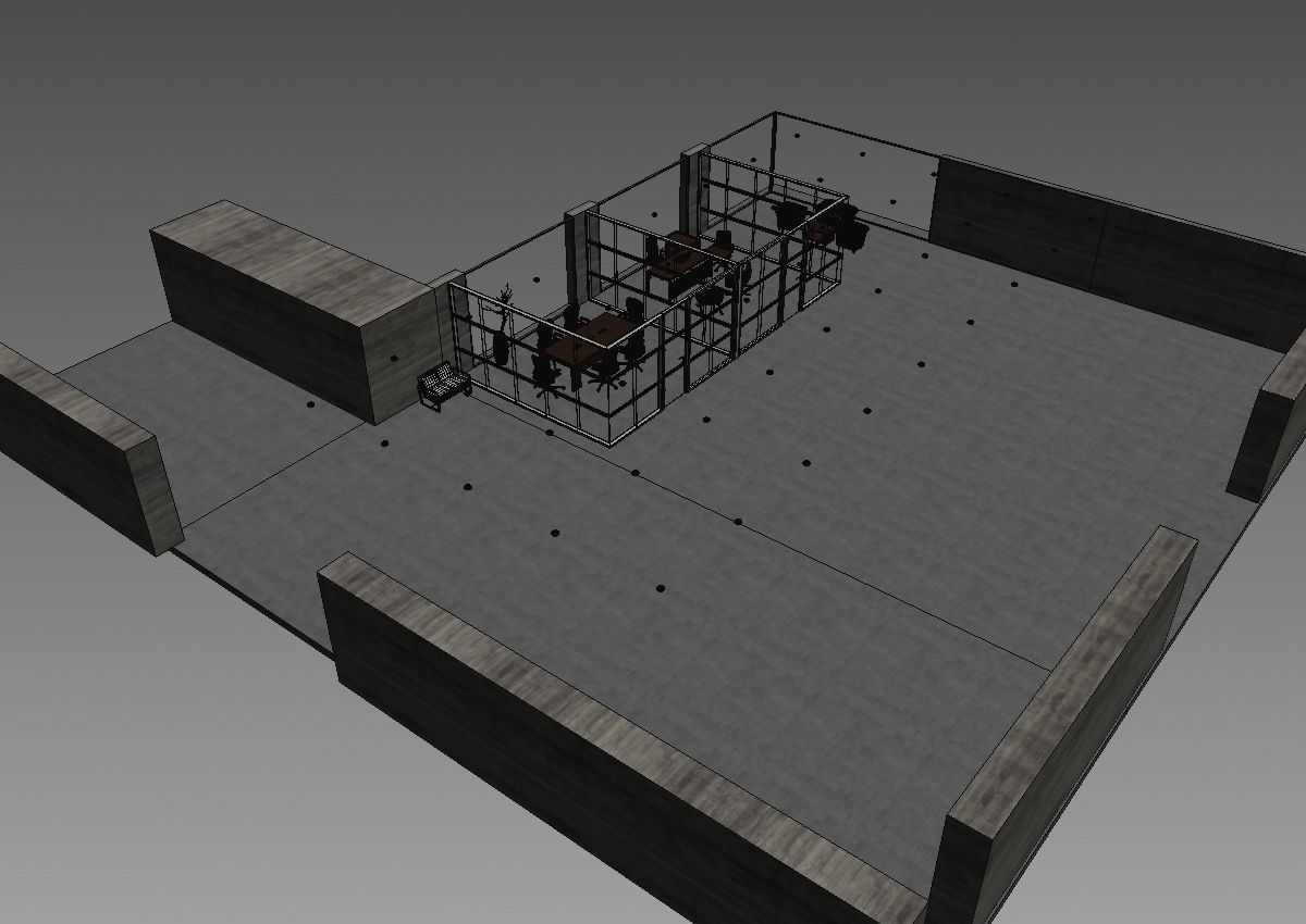 office interior partition pr2-922 a04 3D model_8