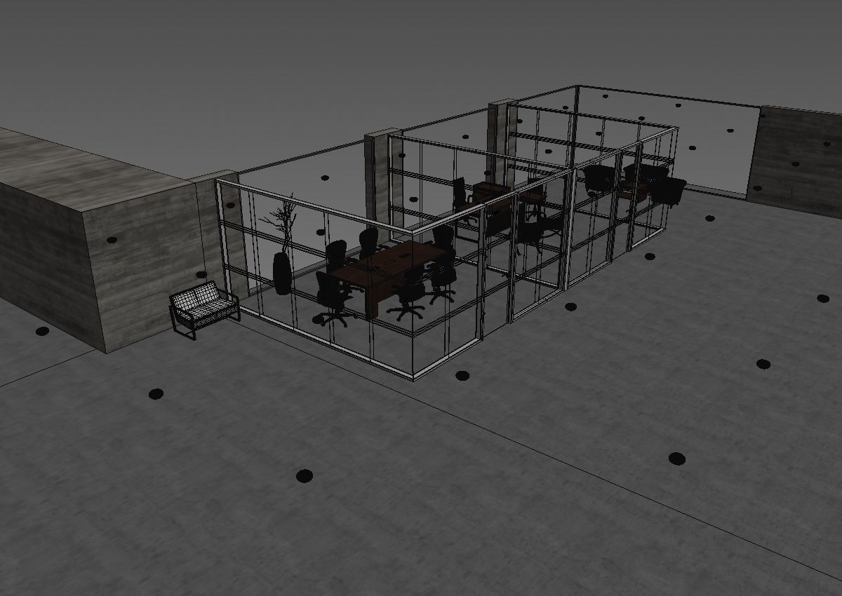 office interior partition pr2-922 a04 3D model_37