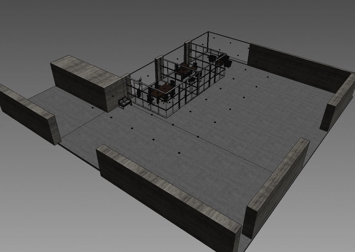 office interior partition pr2-922 a04 3D model_6
