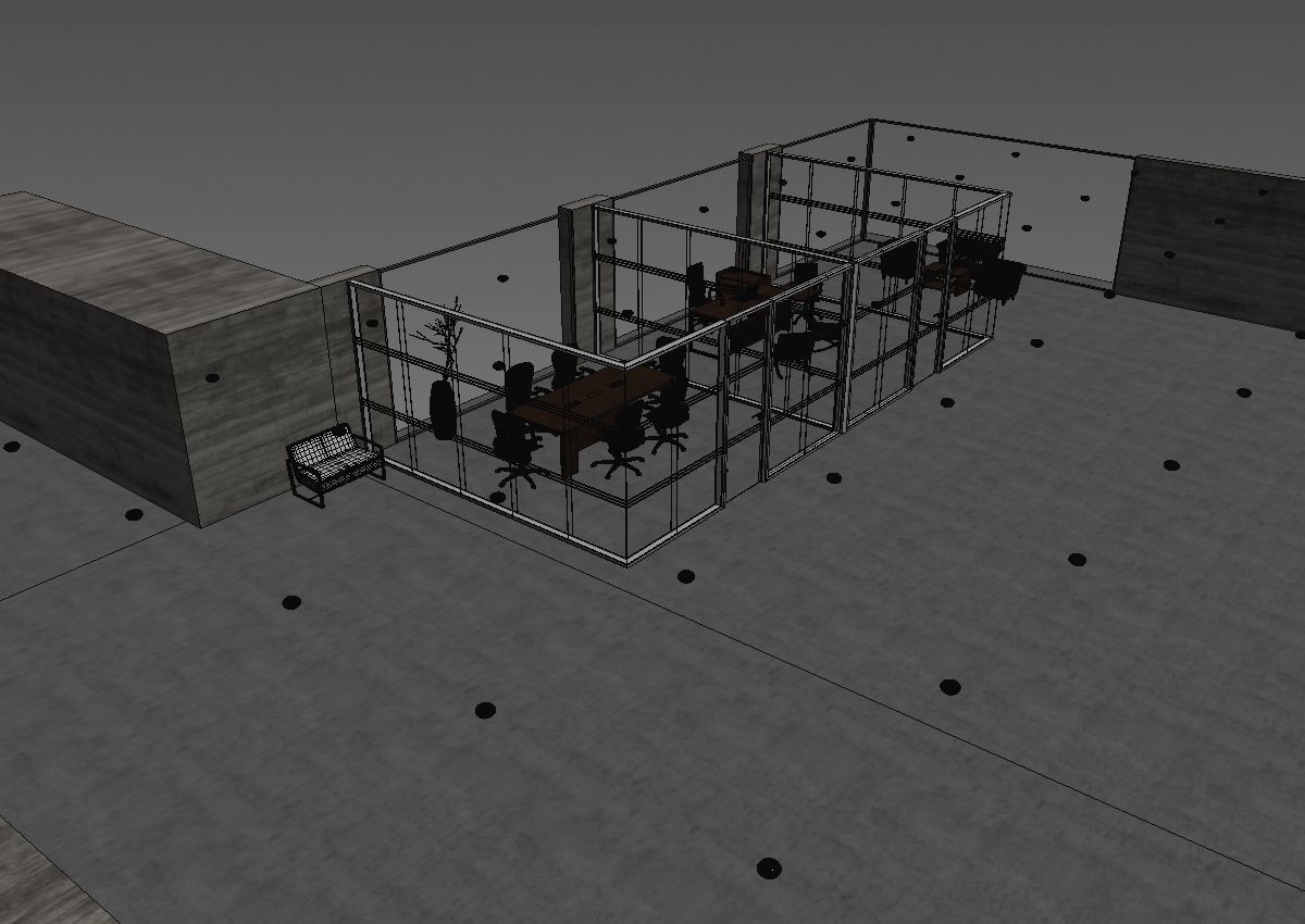 office interior partition pr2-922 a04 3D model_42