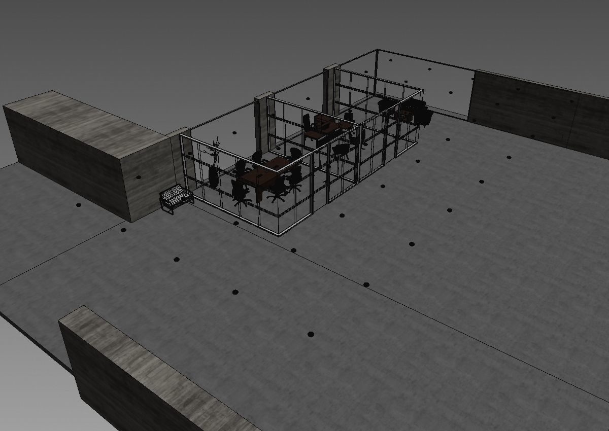 office interior partition pr2-922 a04 3D model_11