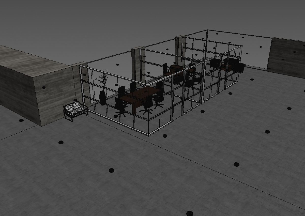 office interior partition pr2-922 a04 3D model_29