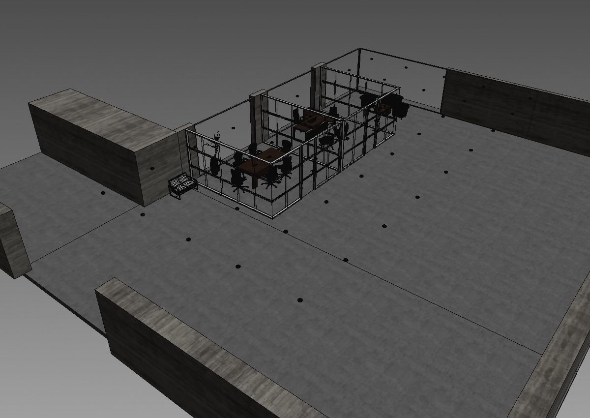 office interior partition pr2-922 a04 3D model_14