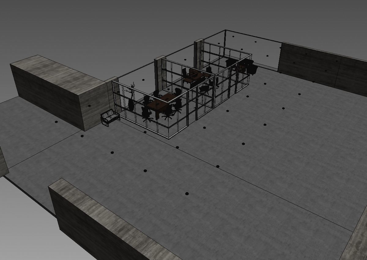 office interior partition pr2-922 a04 3D model_12