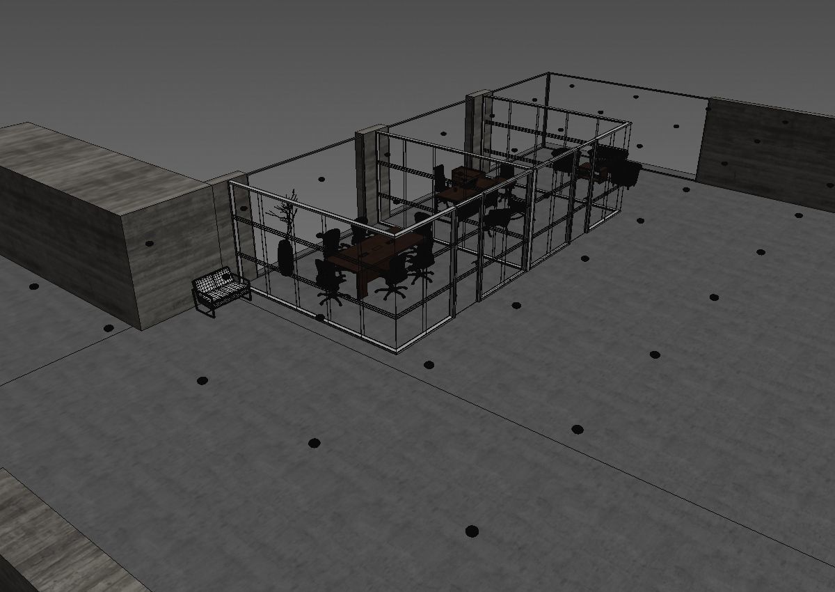 office interior partition pr2-922 a04 3D model_18