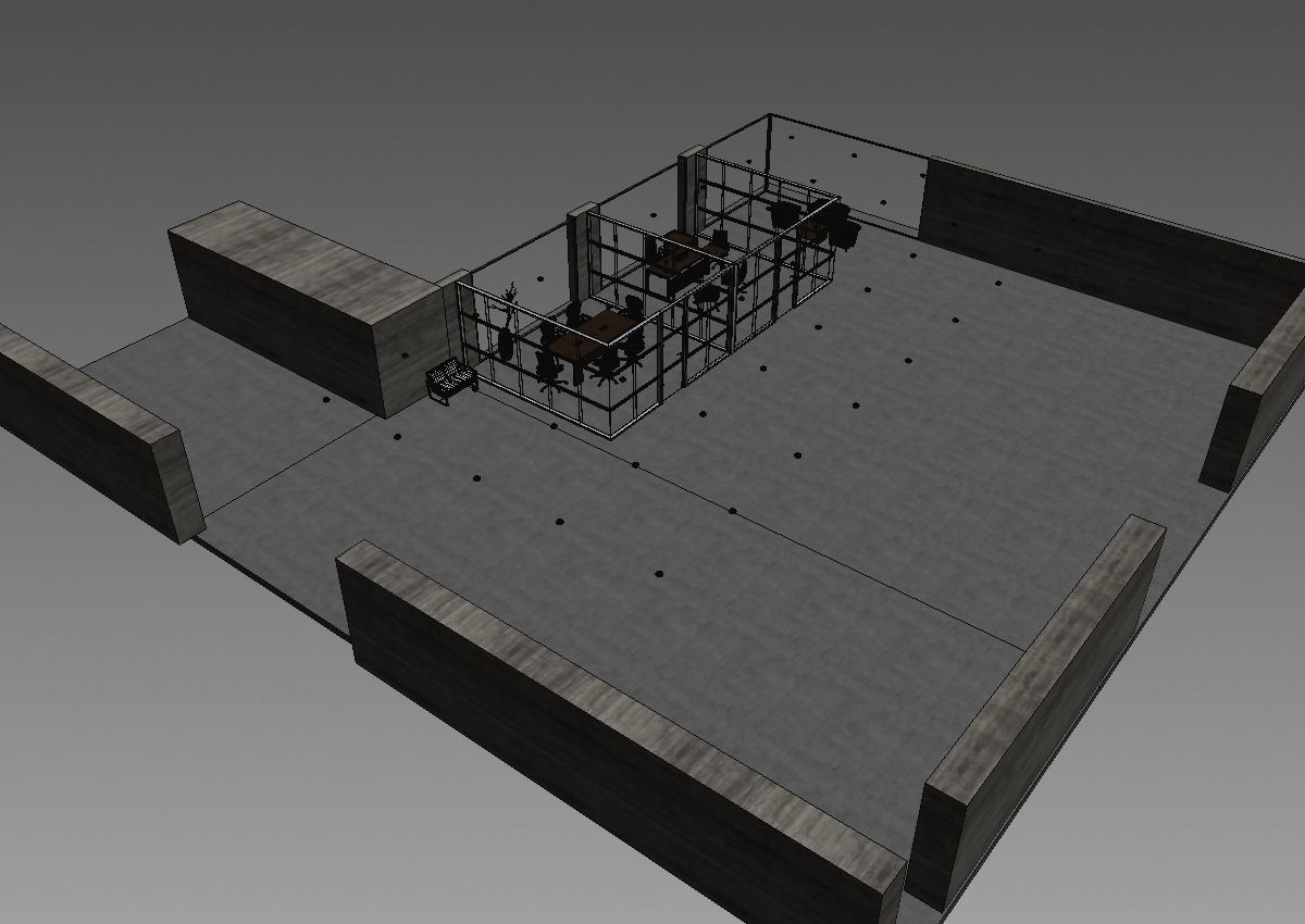 office interior partition pr2-922 a04 3D model_7