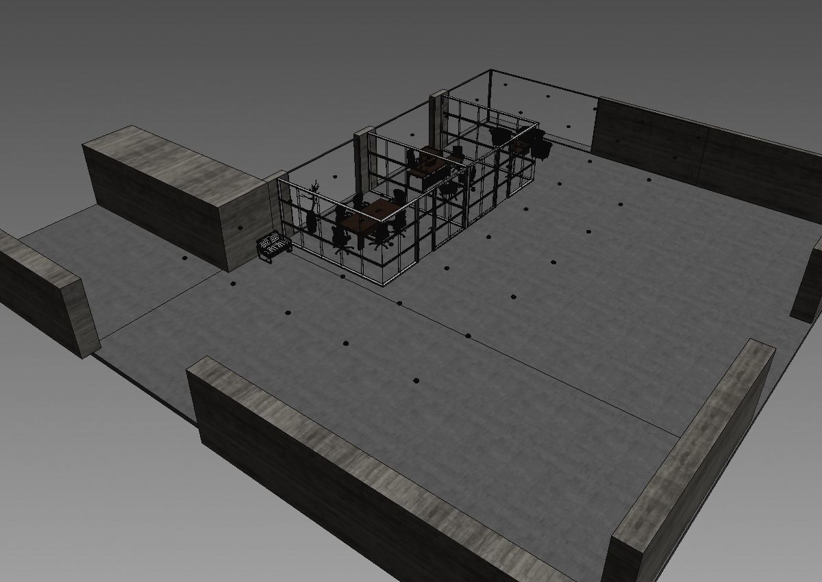 office interior partition pr2-922 a04 3D model_9