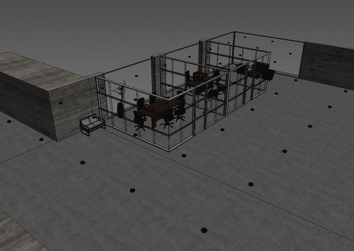 office interior partition pr2-922 a04 3D model_26