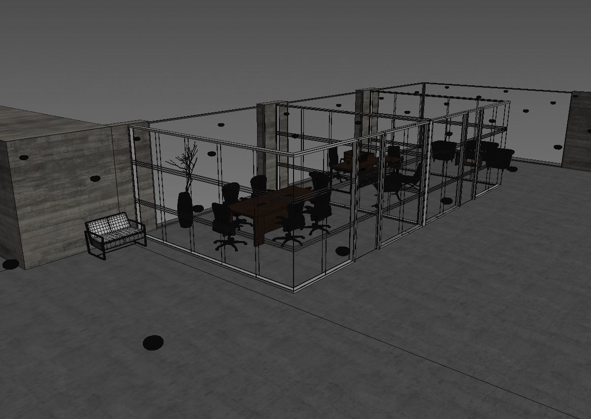 office interior partition pr2-922 a04 3D model_40