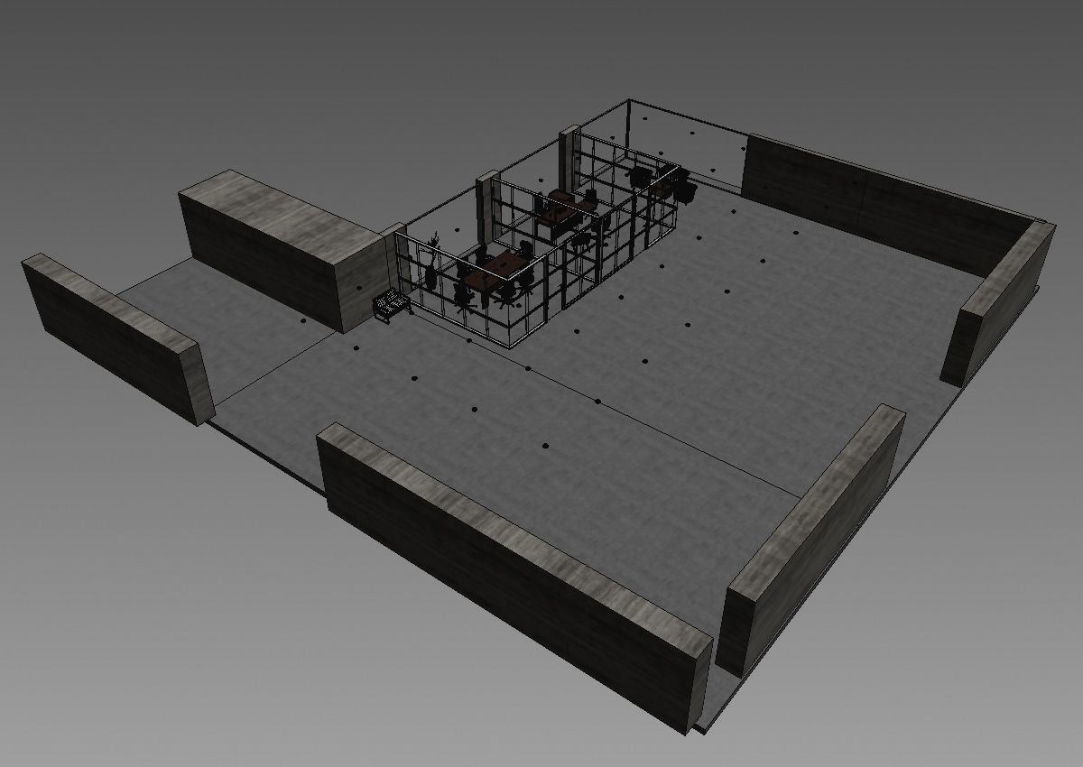 office interior partition pr2-922 a04 3D model_4