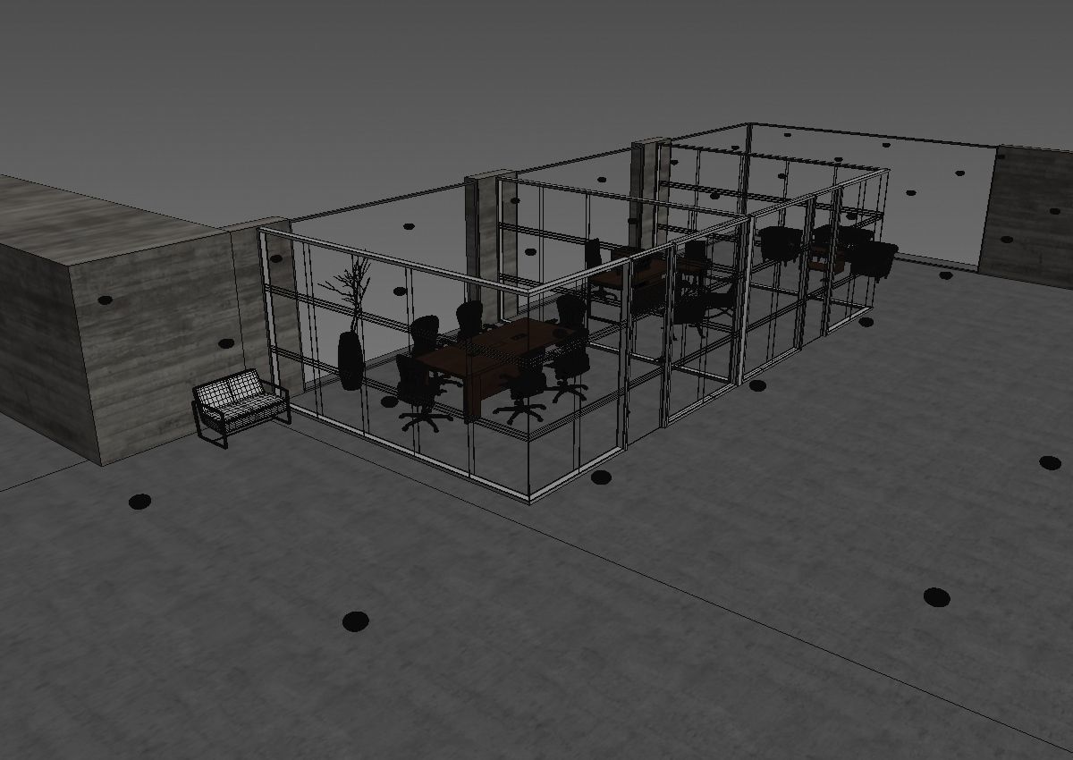 office interior partition pr2-922 a04 3D model_41