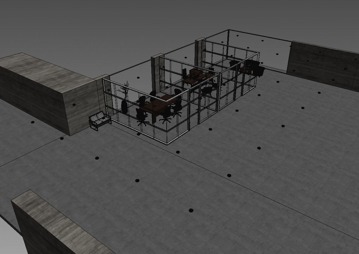 office interior partition pr2-922 a04 3D model_22