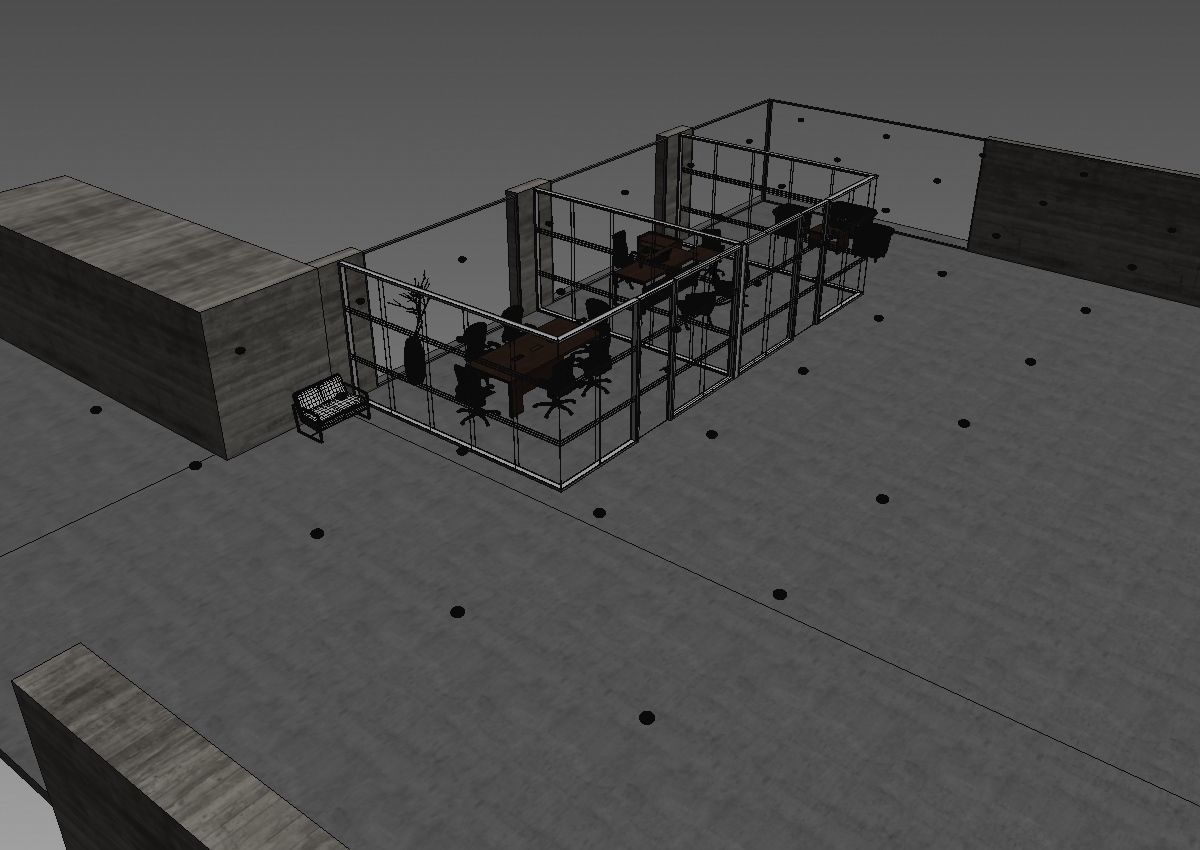 office interior partition pr2-922 a04 3D model_39