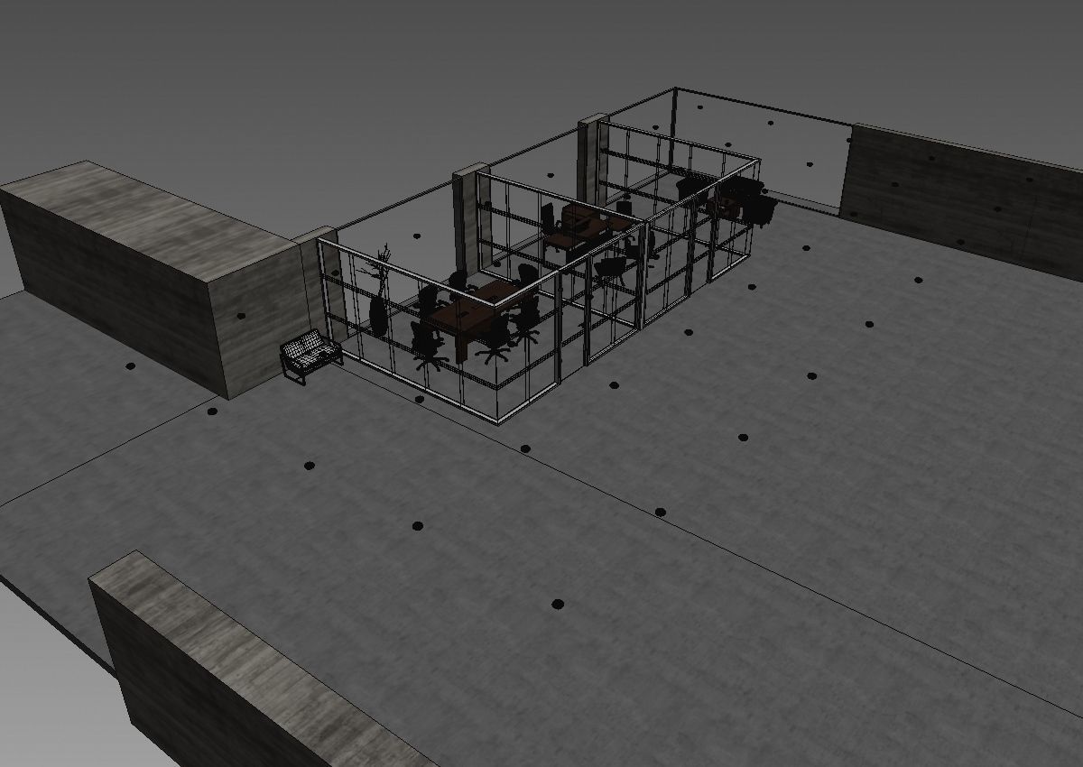 office interior partition pr2-922 a04 3D model_13