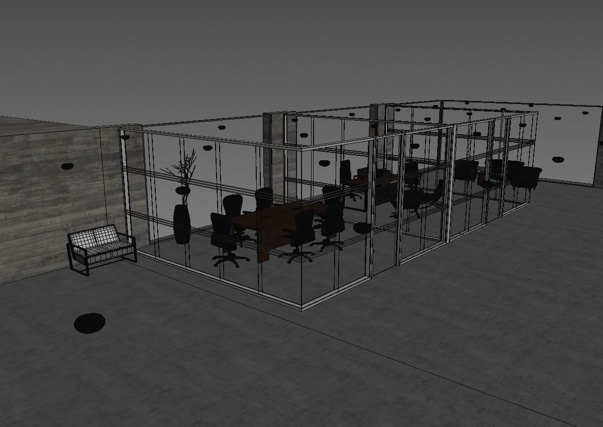 office interior partition pr2-922 a04 3D model_23