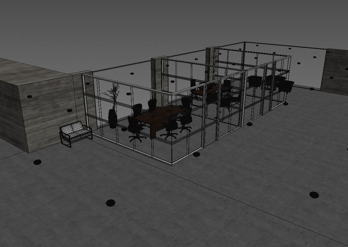 office interior partition pr2-922 a04 3D model_32